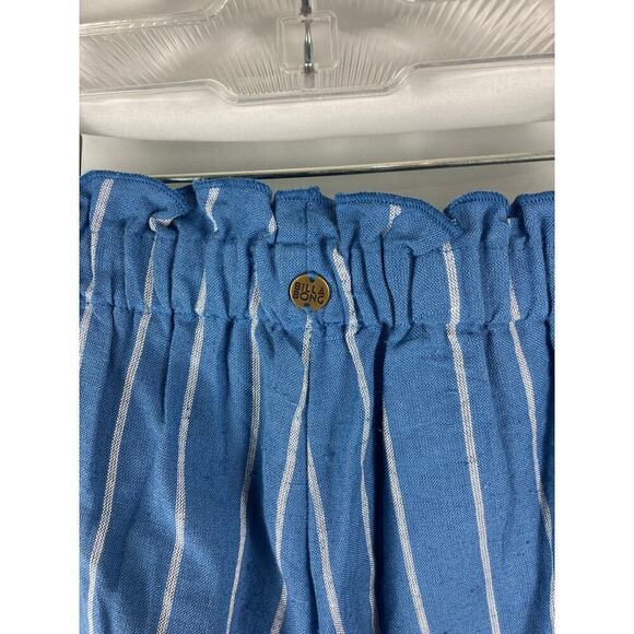 Billabong Flip Out High Waist Wide Leg Striped Beach Pant Blue Size Small - Picture 6 of 8